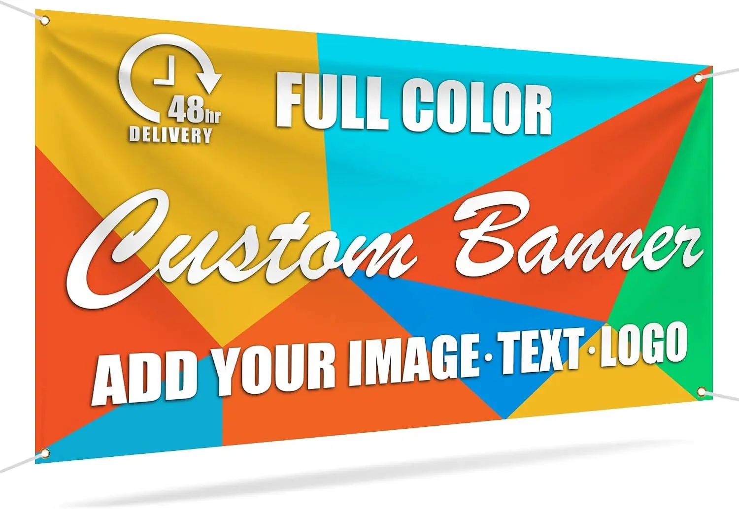 Custom Vinyl Banners and Signs Personalized with Photo or Logo Text, DIY Banner Customized for Birthday Party Graduation Thanksg