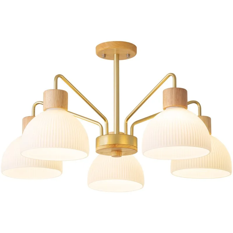 

Nordic log wind living room chandelier bedroom room dining table chandelier