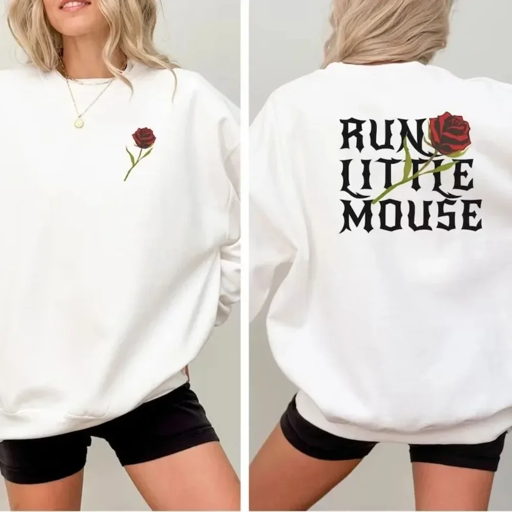 2025 Felpa con cappuccio con stampa grafica mano scheletro e rosa Felpa con cappuccio casual per abbigliamento invernale taglie forti XS-3XL da donna autunno