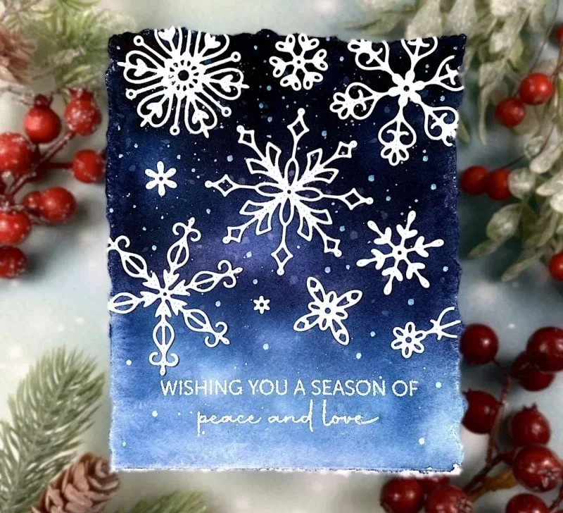 

Металлические вырубные формы Mmao Craft для вырезания, рождественские снежинки, для скрапбукинга, бумажные вырубные ножи, трафареты, штампы