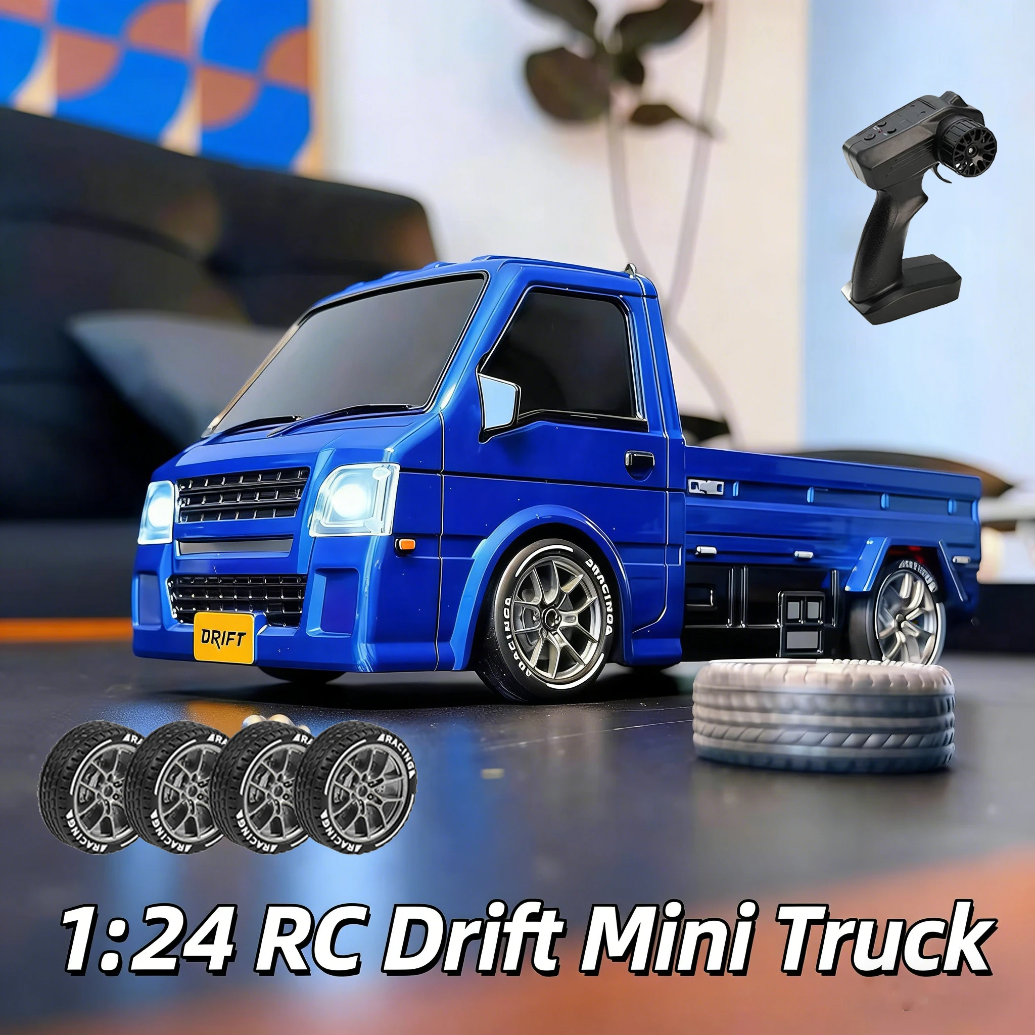 

1/24 4WD RC Car Truck Drift Car 2.4G Remote Control Version High Speed Drifting Racing Electric Vehicle Light Toys for Boys Gift