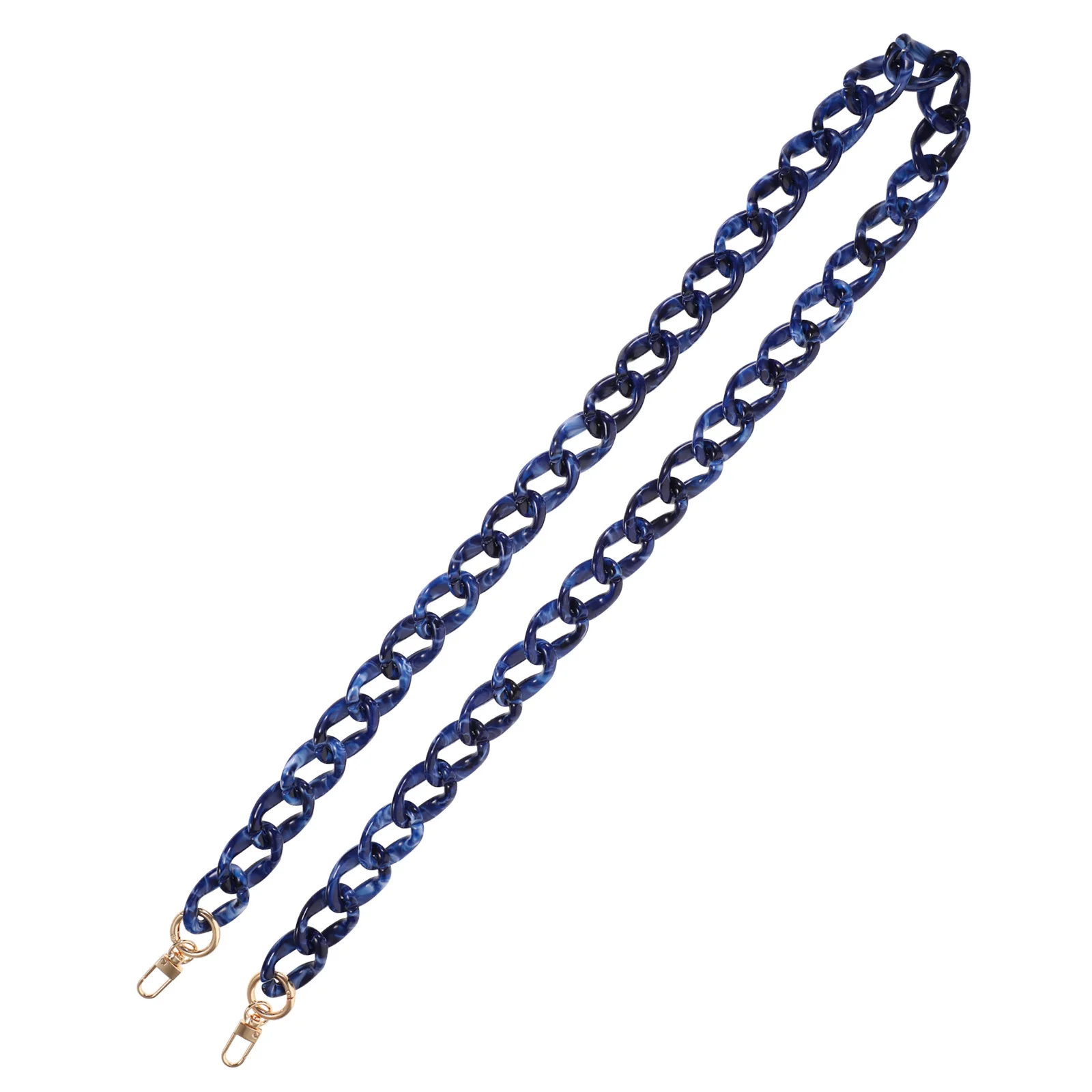 

Double-End Clasp Acrylic Fish Bone Chain Handbag Chain for DIY Replacement Crossbody Shoulder Bag Strap Bag Chains