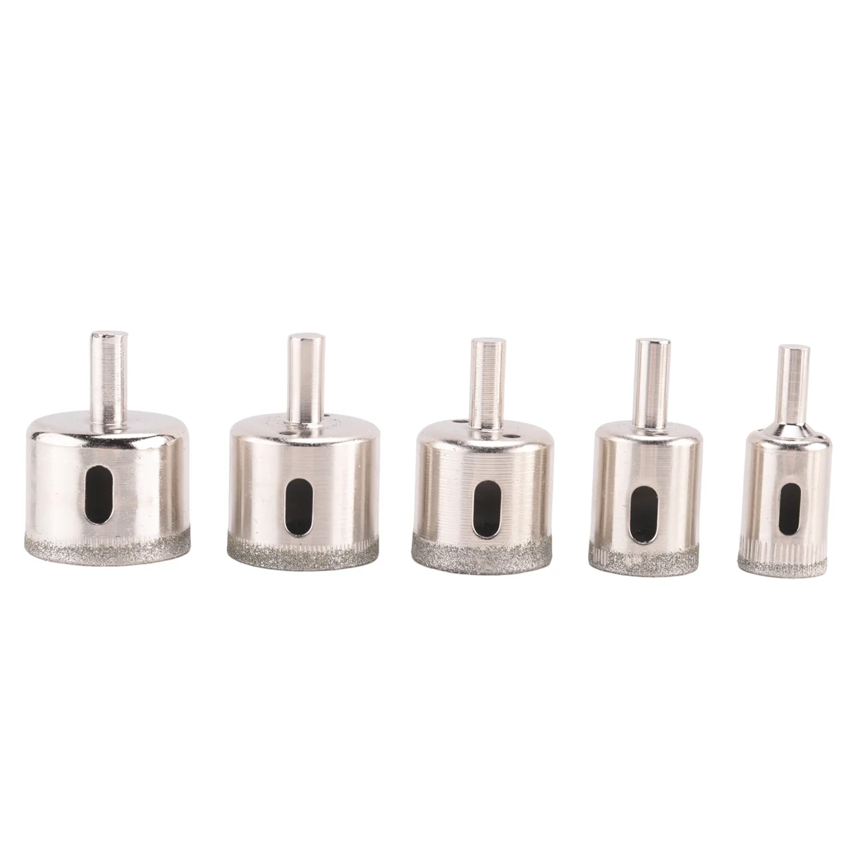Buraco De Telha De Diamante Saw Broca Bits Set, Corte De Ardósia De Granito De Mármore De Vidro, 5Pcs