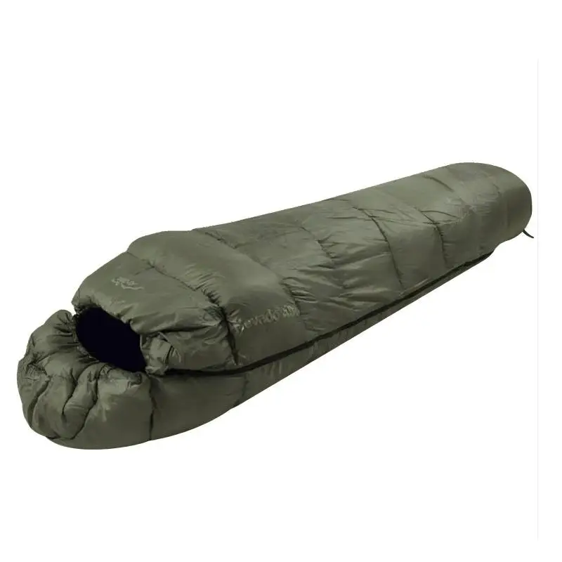 Nylon Sleeping Bag - Heavy Duck Down Mummy Sleeping Bag, Waterproof and Rip Resistant Case, Adult Winter Camping Gear