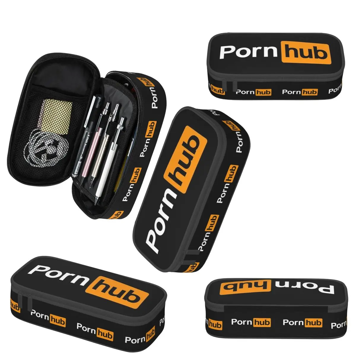 مقلمة Pornhub لهدايا الطلاب صندوق القلم حقيبة أقلام رصاص لوازم القرطاسية حقيبة حامل القلم