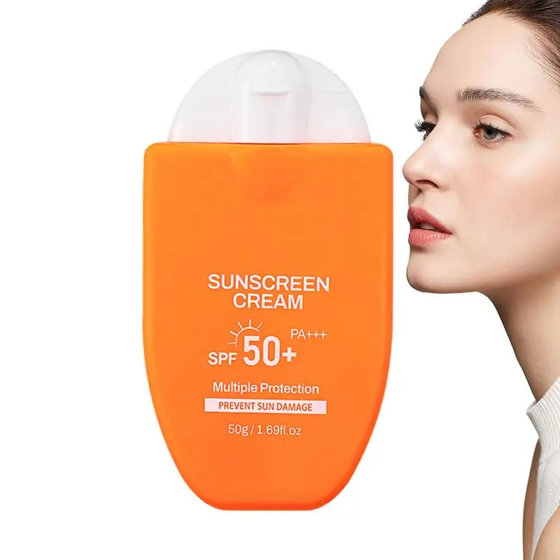 SPF 50 Sunscreen Lotion Sweatproof Moisturizing Waterproof Face Body Sunscreen Non-Greasy Everyday Humans Sunscreen Sunblock