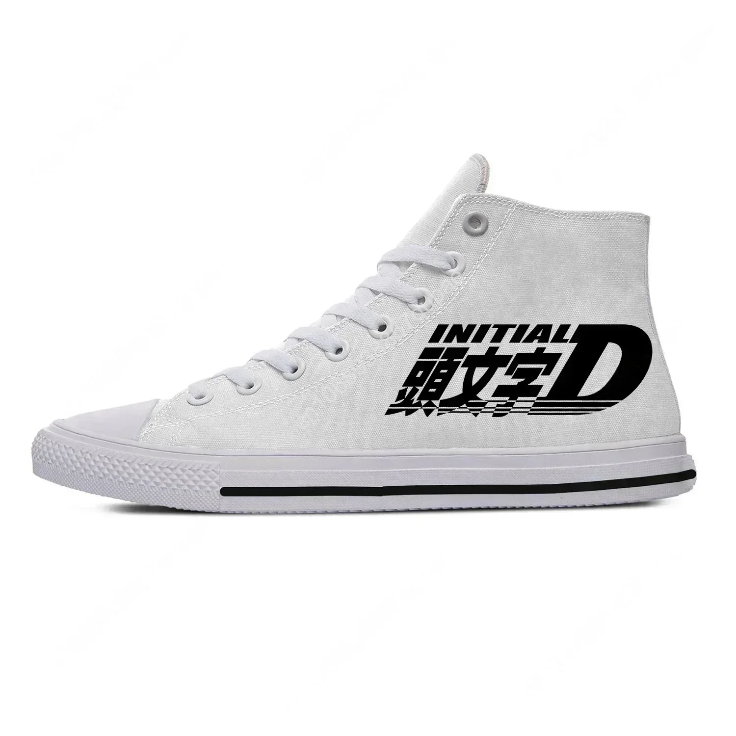 

Japanese Anime Initial D High Top Sneakers High Quality Mens Womens Teenager Canvas Sneaker Casual Couple Shoes Custom Shoe