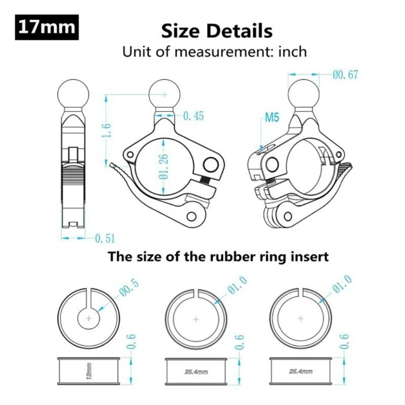 Metal Motorcycle Camera Holder Handlebar Mirror Mount Bike Bracket For Action Camera Accessories