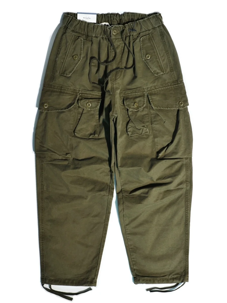 

Американские ретро функциональные рабочие брюки с несколькими карманами для горной системы, свободные прямые повседневные широкие брюки для мужчин