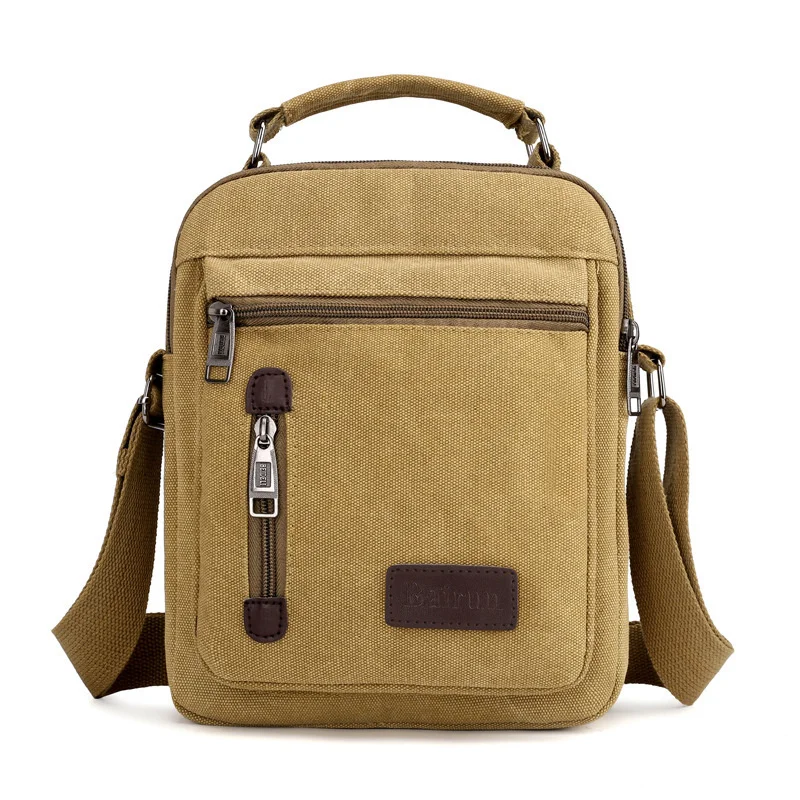 Heren Canvas Schoudertas Zomer Retro Licht Messenger Handtas Casual Persoonlijke Zak Crossbody