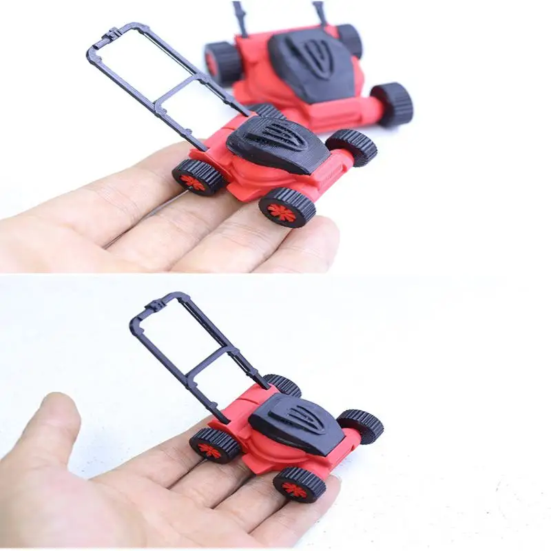 *1Pc 1:12 1:18 Dollhouse Lawn Mower Model Simulation Children's Garden Mower Toy Repair Tool Miniature Furniture Accessories view 6