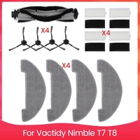 A86I-Replacement Parts For Vactidy Nimble T7 T8, Robot Vacuum Cleaner Accessories Kit Main Side Brush Hepa Filter Mop Bags