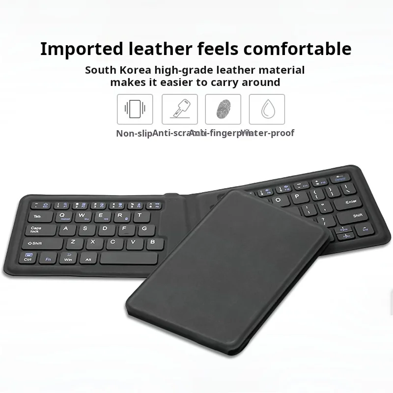 B.O.W HB188S-Y Foldable wireless Bluetooth keyboard, compact and portable, suitable for office use.
