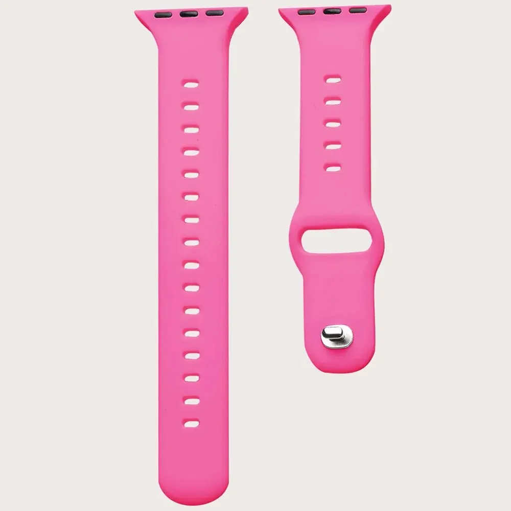 Silicone Strap For Apple Watch Ultra 49mm 8 7 45mm 41mm Comfortable Breathable Wrist Band For Iwatch 6 5 4 3 2 Se 44mm 42mm 40mm