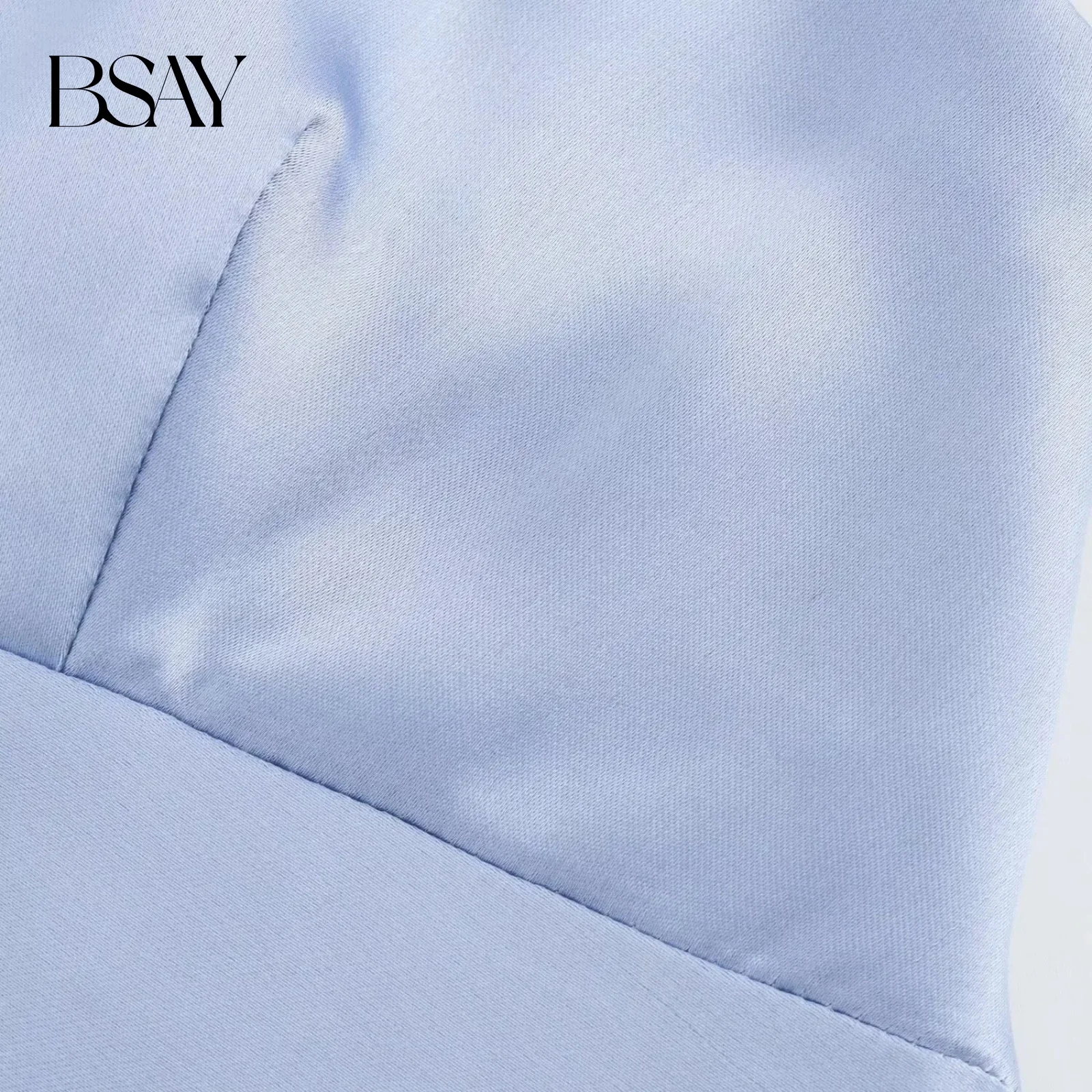 BSAY femmes mode été nouveau col en v côté Zip sans manches dos croisé Sexy gilet robe Chic femme soirée robes De Mujer