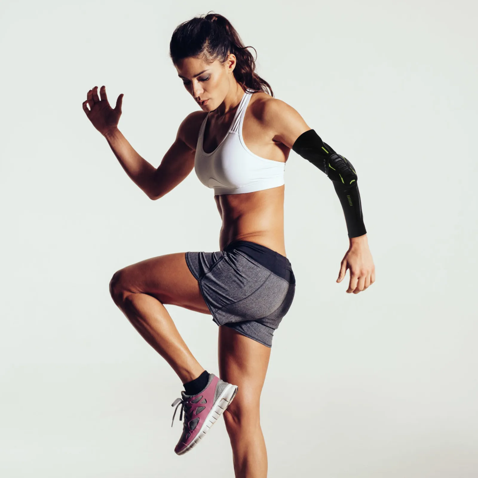 

Elbow Support Sleeve for Men and Women Antislip Compression Arm Support with Breathable Polyester Thicken Pads Full Range Motion