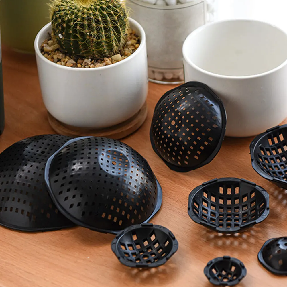 

10pcs Flower Pot Mesh Pad Drainage Gasket Garden Flowerpot Base Cushion Hole Screen Planter Bottom Net Breathable Bonsai