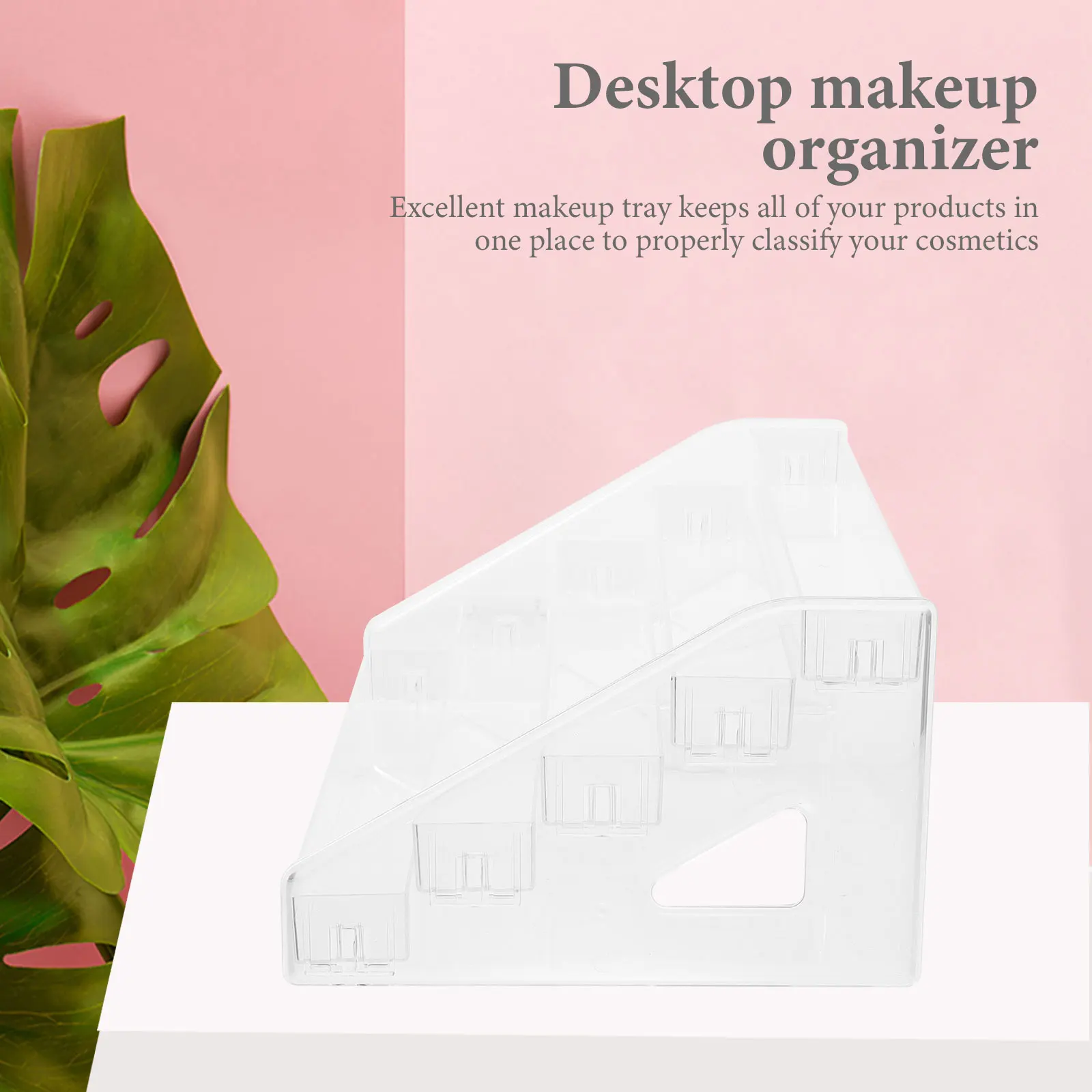 

Storage Tray Acrylic Display St Desktop ganizer Nail Polish Eyeshadow Holder Transparent Lipstick Rack