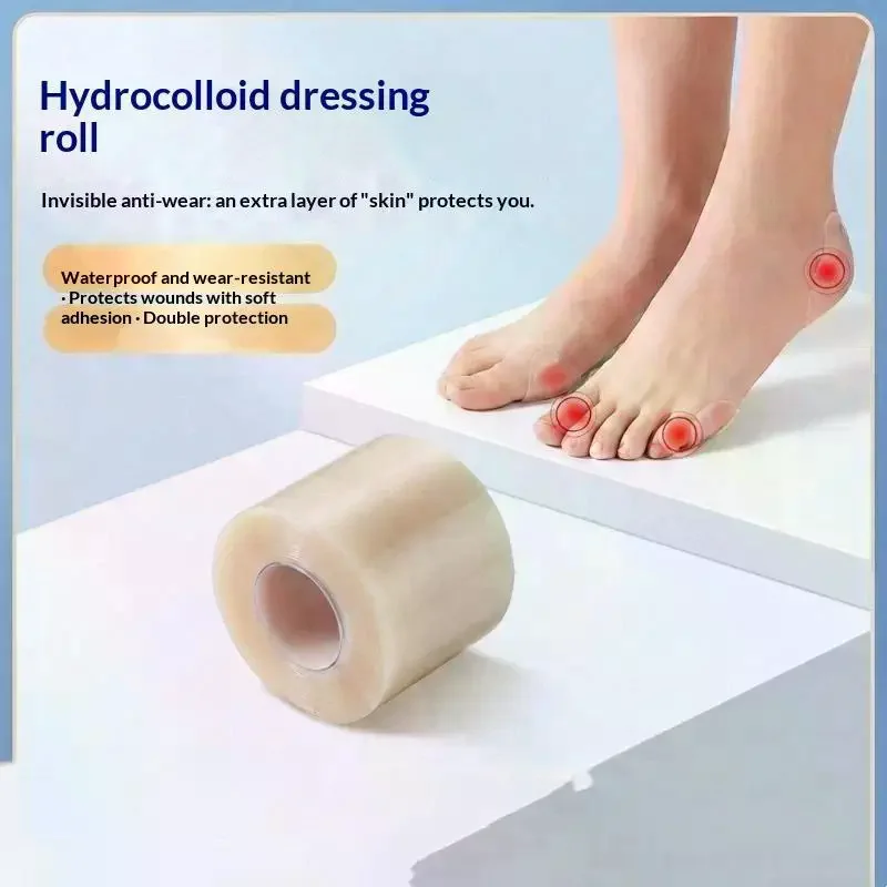 Hydrocolloid Roll Body Gel Patch Bandages Latex-Free Cuttable Patch Hydrocolloid Tape Bed Sore Bandages For Body Wound Care
