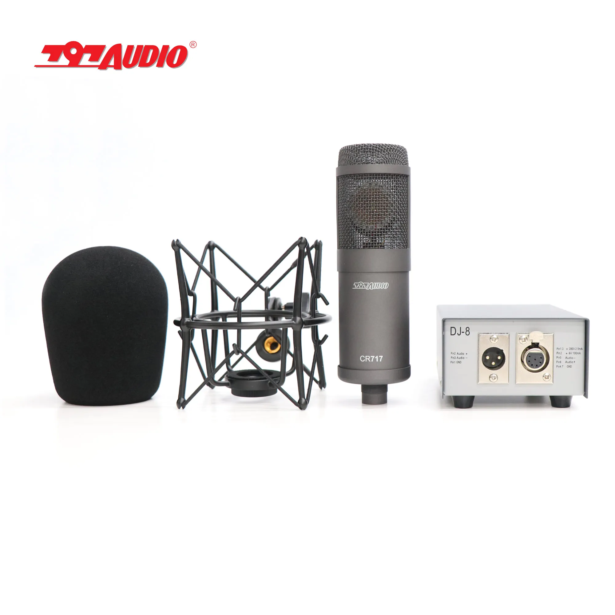 ATCR03 High-End 1.1inch 34mm Large Diaphragm Capsule Vacuum Tube Condenser Microphone Professional Studio Recording