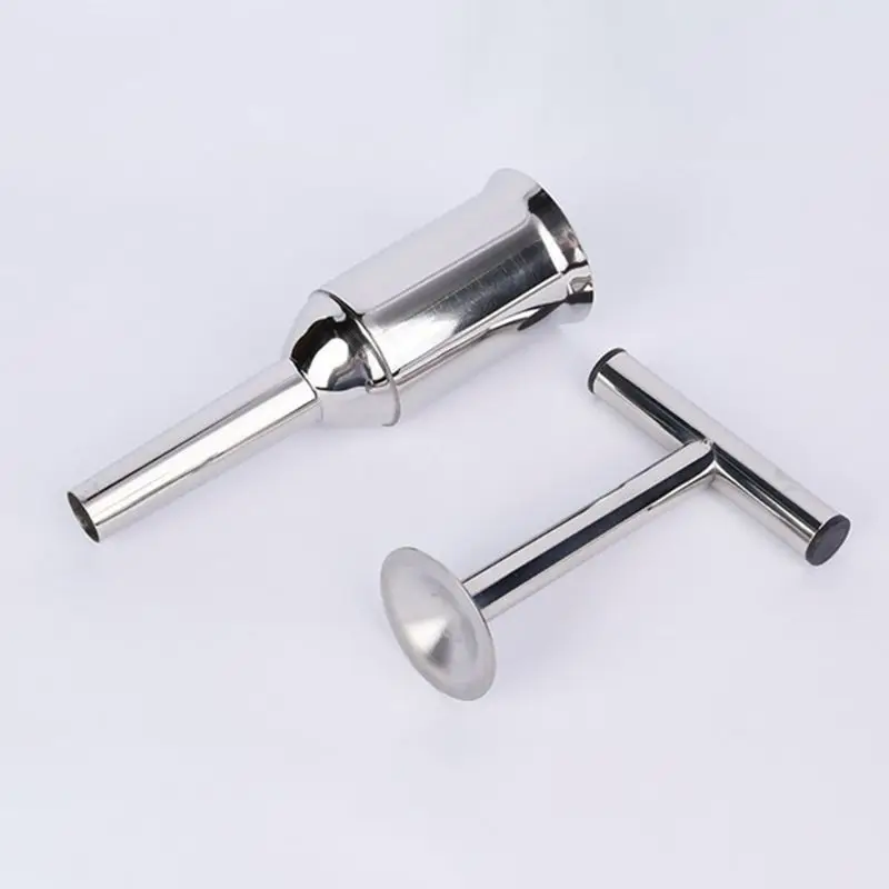 Stainless Steel Sausage Maker Homemade Stuffer Filler Hand Operated Machine DIY Kitchen Tool