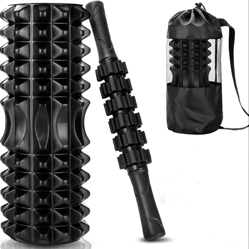 اللياقة البدنية اليوغا الظهر رغوة الأسطوانة العضلات الاسترخاء تدليك الأسطوانة مجموعة بيلاتيس معدات العلاج الطبيعي معدات الصالة الرياضية للمنزل