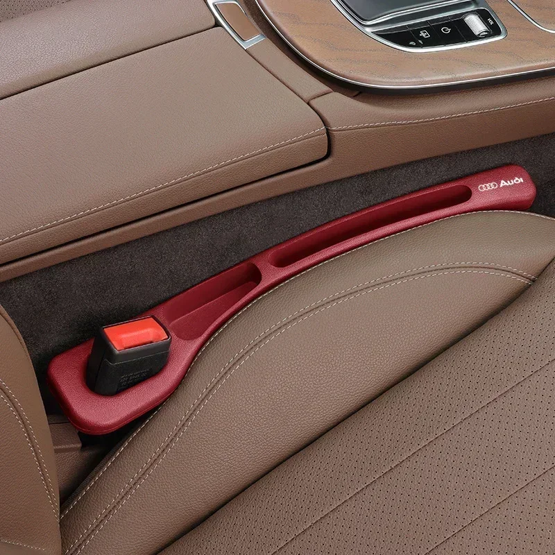 

2PCS/Set Leather Car Emblems Seat Gap Filler Side Seam Leak-proof Strip For Audi A3 A4 A5 A6 A7 B5 B6 C5 C6 8p 8v 8l Accessories