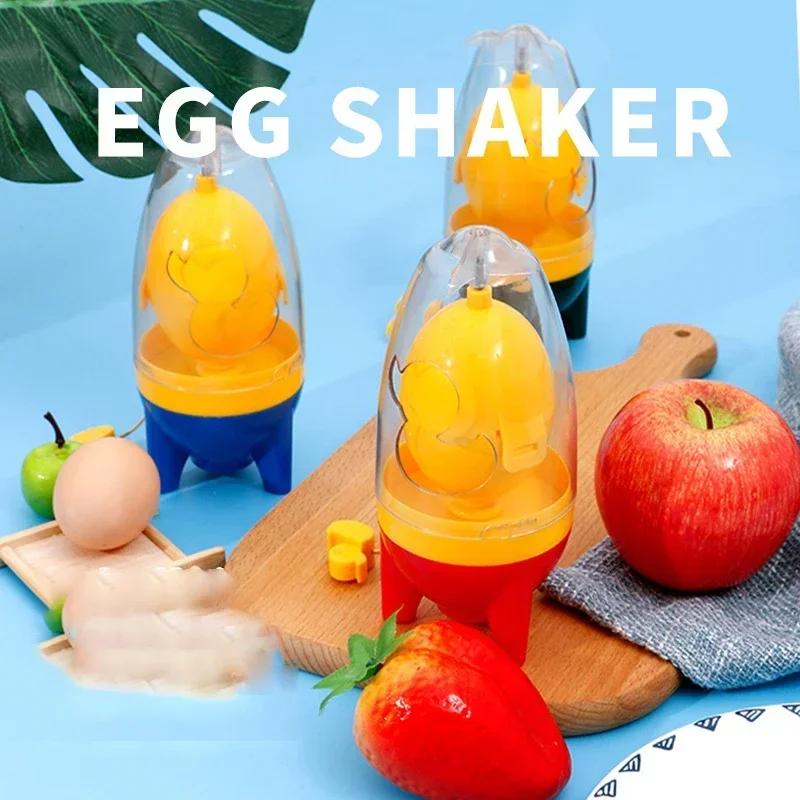 Home Egg Scrambler Hand Eggs Shaker Mixer Food Grade Silicone Egg Spinner Manual Tool In Shell Egg Spinner For Hard Boiled Eggs