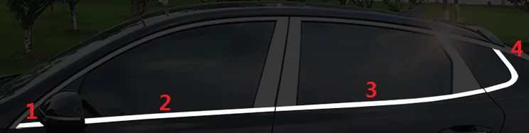

High-quality Car styling stainless steel Strips Car Window Trim Decoration Accessories For Kia K5 2016 2017