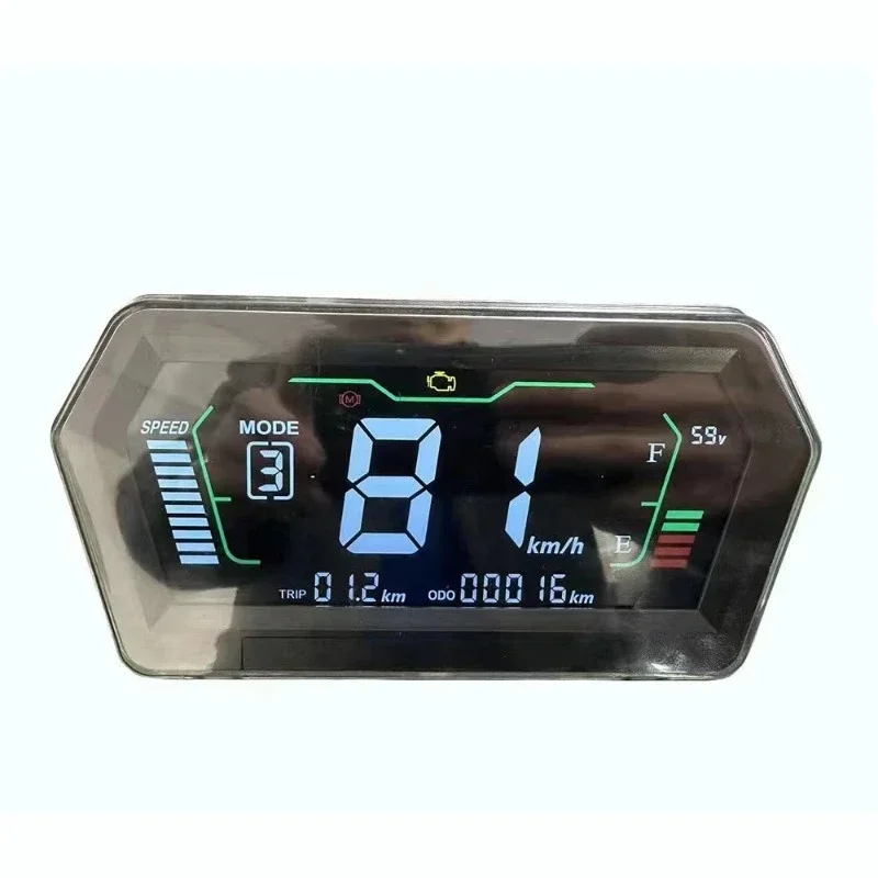 

Hot Salescontroller Speedometer LCD Adjustable First-line CAN Protocol Electric Scooter LCD Instrument 72V96V