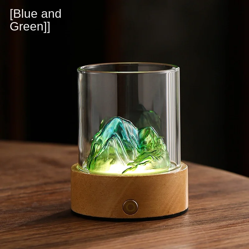 Elegant Mountains and Rivers Night Light-Decoração perfeita para o seu quarto quarto decoração maison bonito lâmpada de luz do quarto