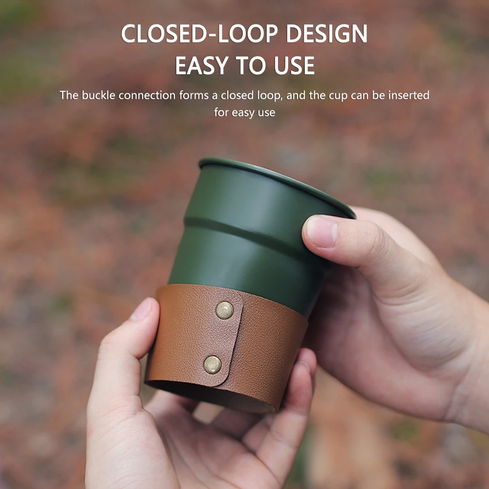 300ML Beer Wine Cups Stackable Camping Cup Pint Cup Stainless Steel Lightweight for Indoor Outdoor Travel