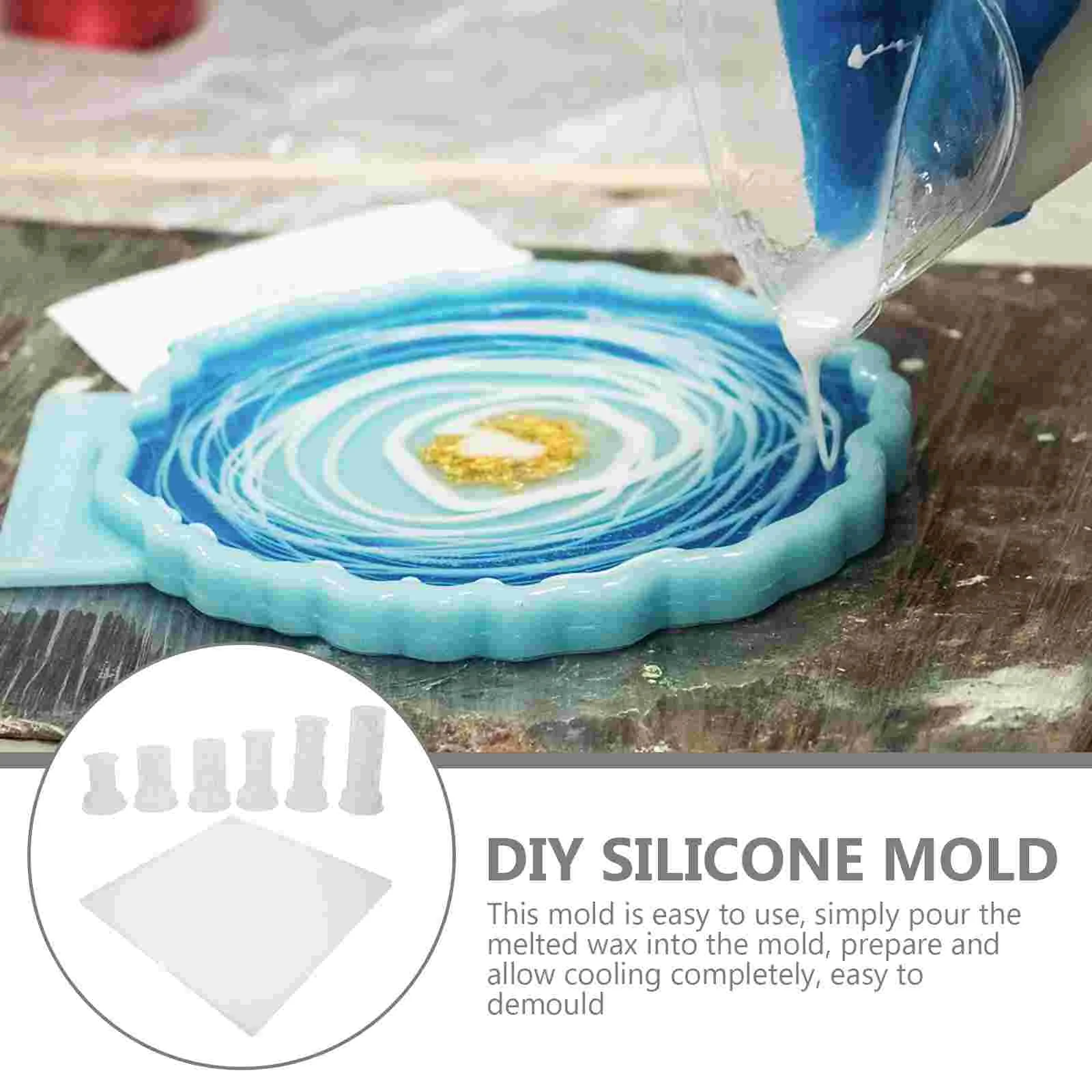 Chess Mold Flexible Molds Epoxy Resin Making Silicone Chessboard Silica Gel for Crafts