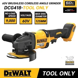 DEWALT DCG418 FLEXVOLT 60V MAX Angle Grinder With Kickback Brake Kit 125MM Brushless Cordless Angle Grinder Cutting Machine