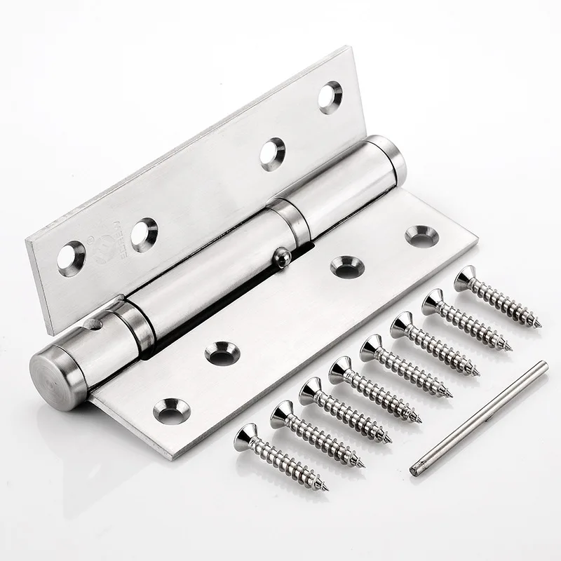 

2PCS Ball Bearing Butterfly Butt Folding Self Closing Door Hinges Stainless Steel Adjustable Wooden Spring Doors Hinge