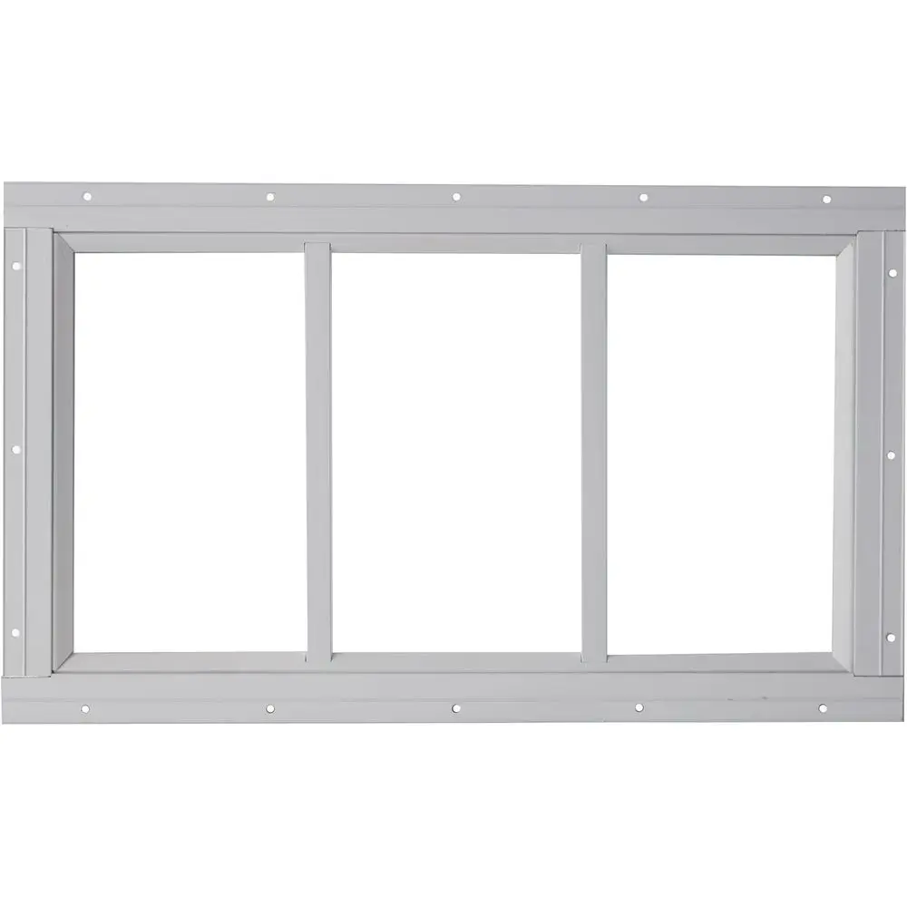 10x18 Fixed White Shed Window with Tempered Glass