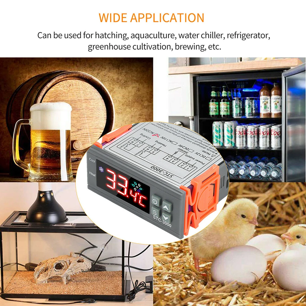 

Thermostats Temperature Control Control Temperature Digital Electronic Refrigerating Control Temperature Calibration