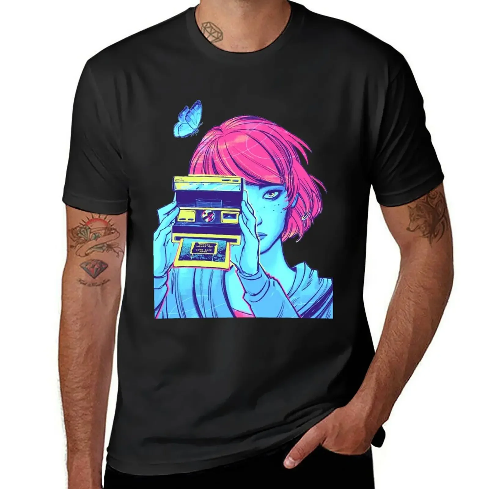 

Life is Strange (Max with Camera) T-Shirt customs design your own anime quick-drying clothes for men