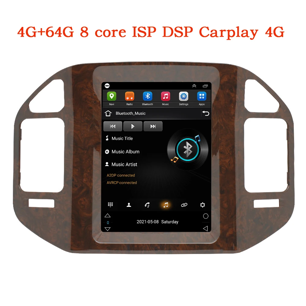 9.7 inch Car Radio For Mitsubishi Pajero V60 V68 V73 1999-2006 Tesla Vertical Screen Navigator GPS Android Stereo Receiver 2 Din