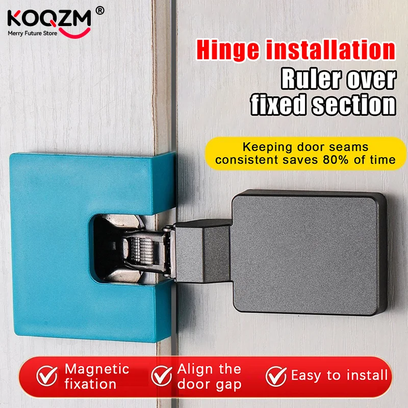 

Магнитная установочная пластина для петель, фиксирующая панель дверцы шкафа, инструмент для монтажа деревянных петель