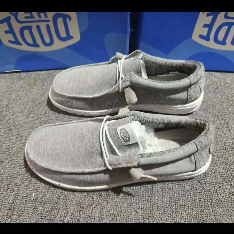 Gray soft fabric heel color block