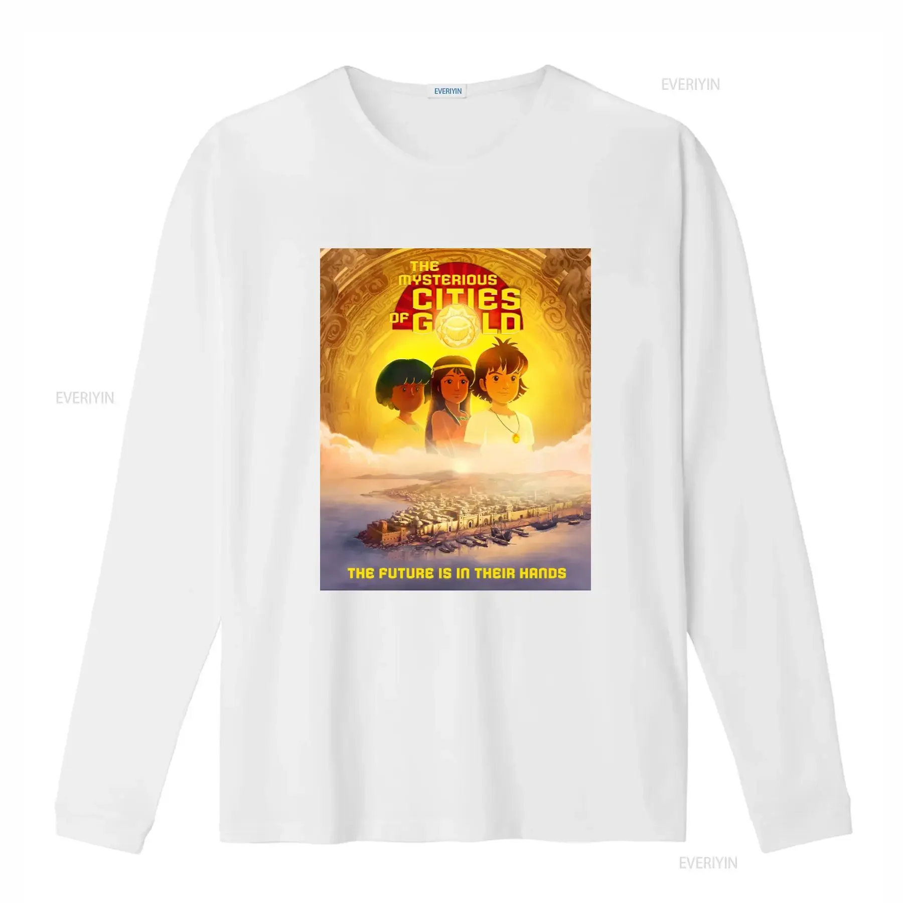 Mysterious Cities of Gold 80s Kids Cartoon Adventure T Shirt All Sizes The Future is in Their Hands vintage Washed streetwear view 4