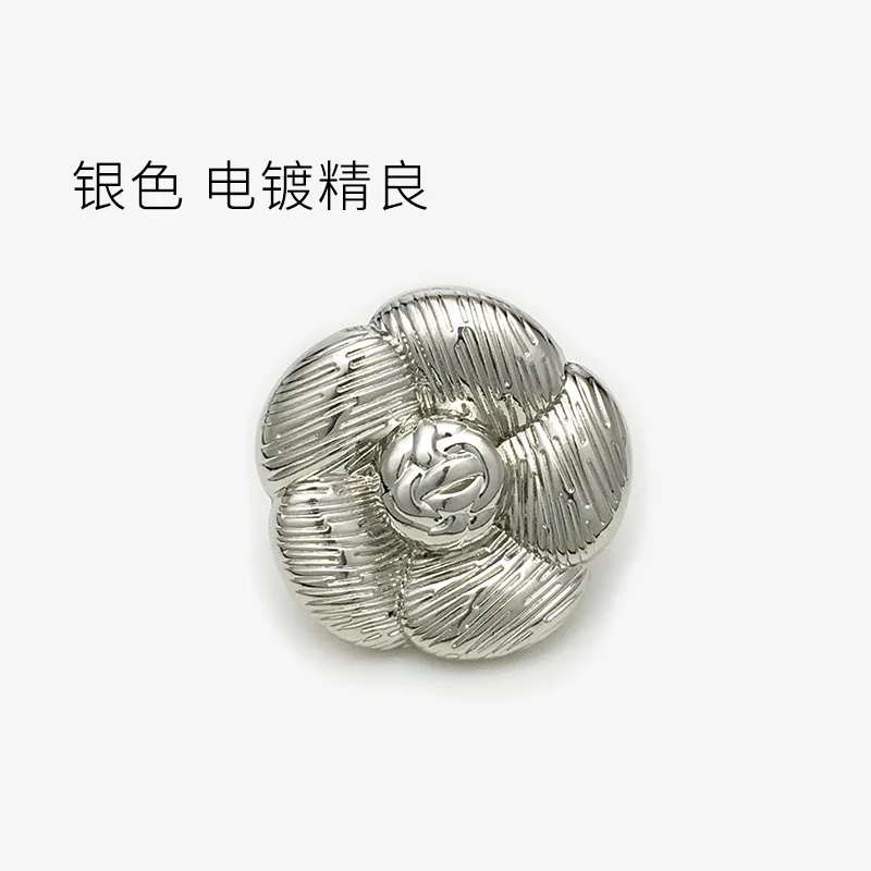 6PCS/Lot New Luxcy Rose Painted Spot Oil Metal Button Shanked Flower Shirt Coat Decoration Buckle Clothing Accessories