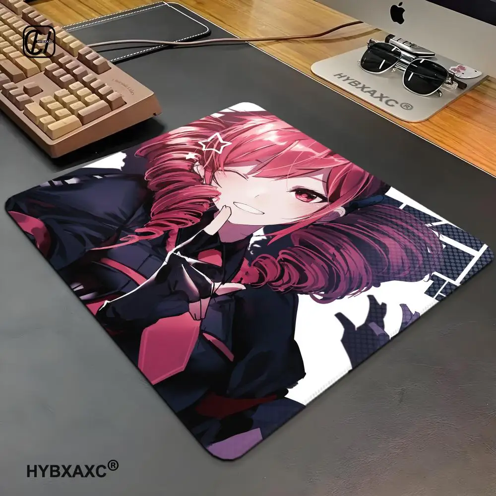 1pc Anime Kasane Teto Mousepad Small LockEdge For Gamers Computer Desk Pad Rectangular Anti-slip Rubber