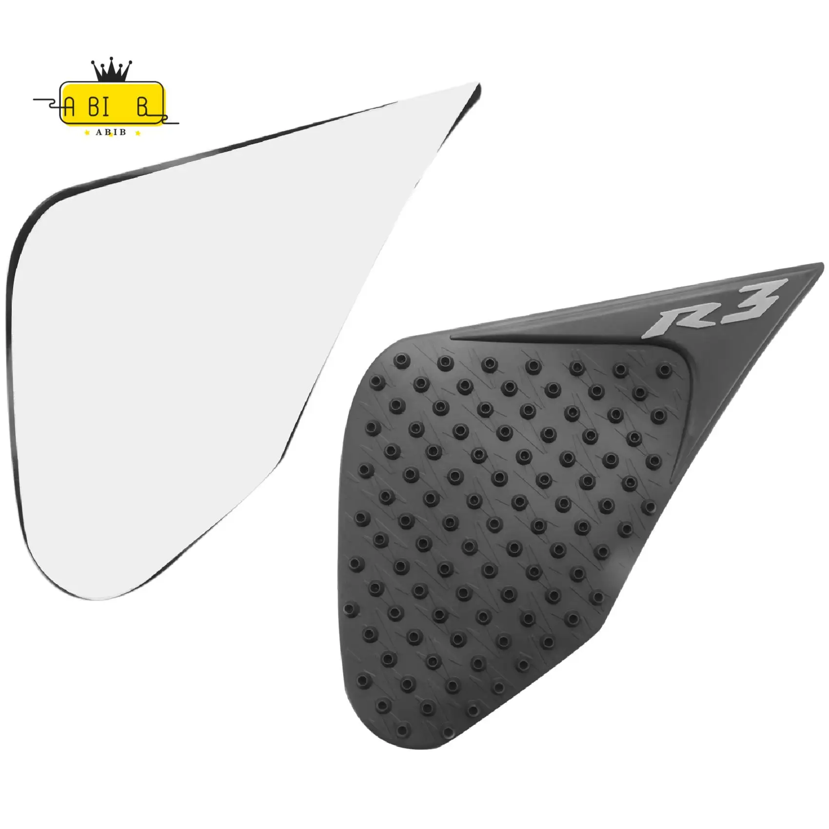 

ABIB-для Yamaha R3 2015 2016 2017 Yzf-R3, противоскользящая противоскользящая накладка, защита бака, боковые клейкие газовые наколенники, тяговые накладки