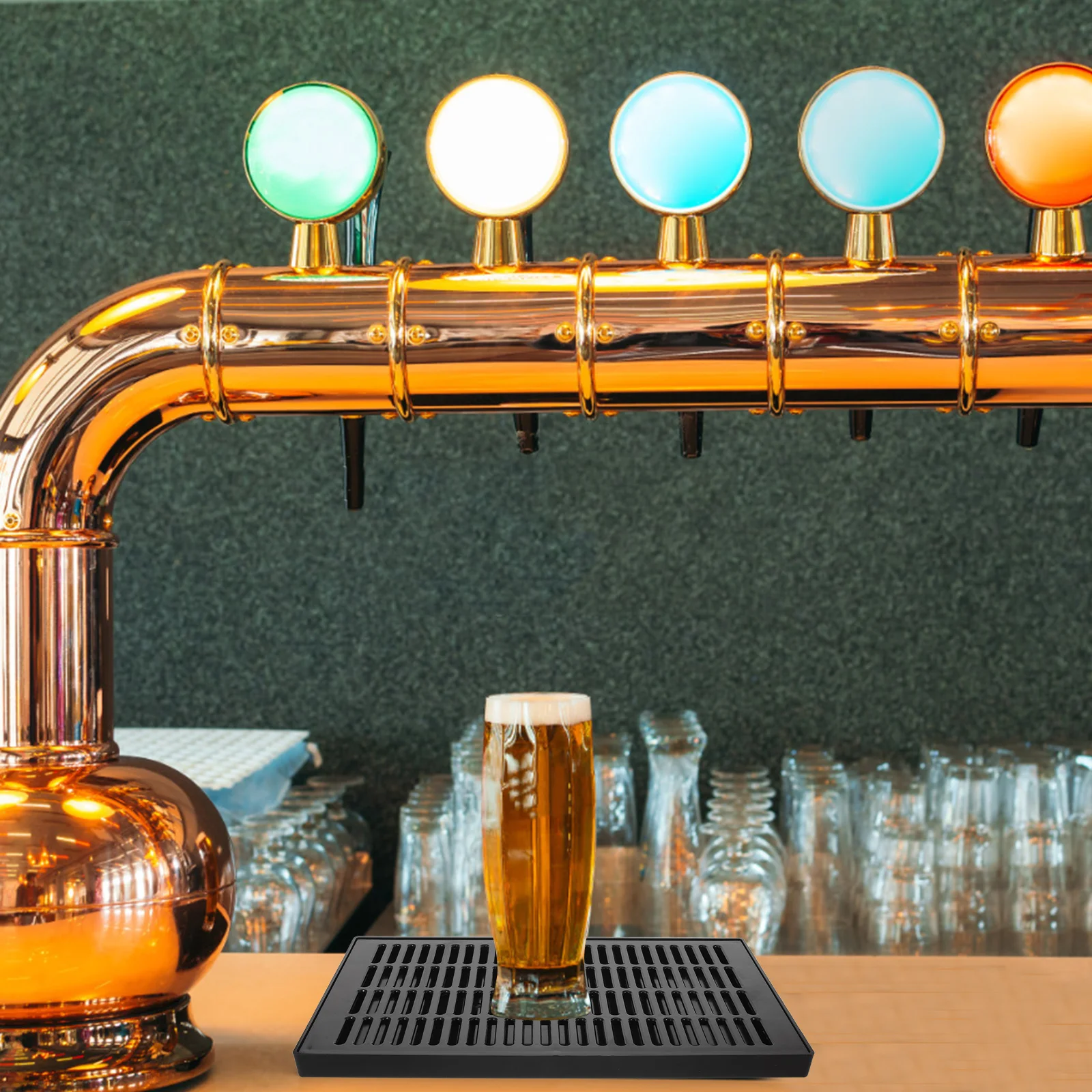 

Plastic Removable Beer Drip Tray Rectangular Kegerator Drip Catcher Anti Spill Tray for Beverage Dispenser Bar Home Use