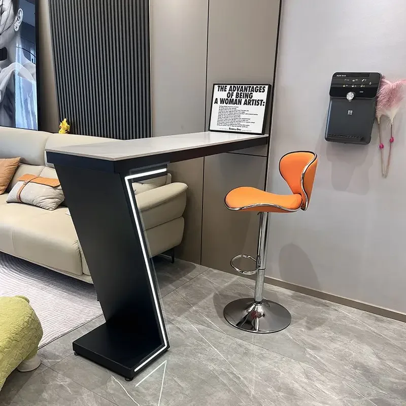 Light luxury restaurant partition bar table integrated household living room creative coffee table horizontal hall balcony