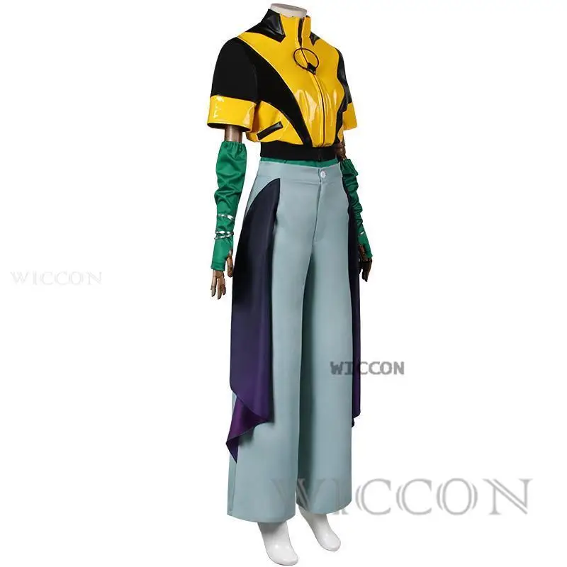 Lol heart steel alune cosplay kostüm lila perücke spiel verlängert cosplay halloween anime event outfit frauen hosen anzug uniform