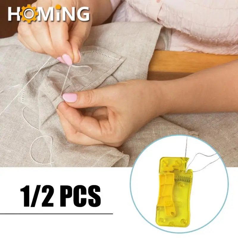 Needle Threader Quick Needle Threader Device Knitting Needles Automatic Insertion Threader For DIY Sewing Accessories And Tools