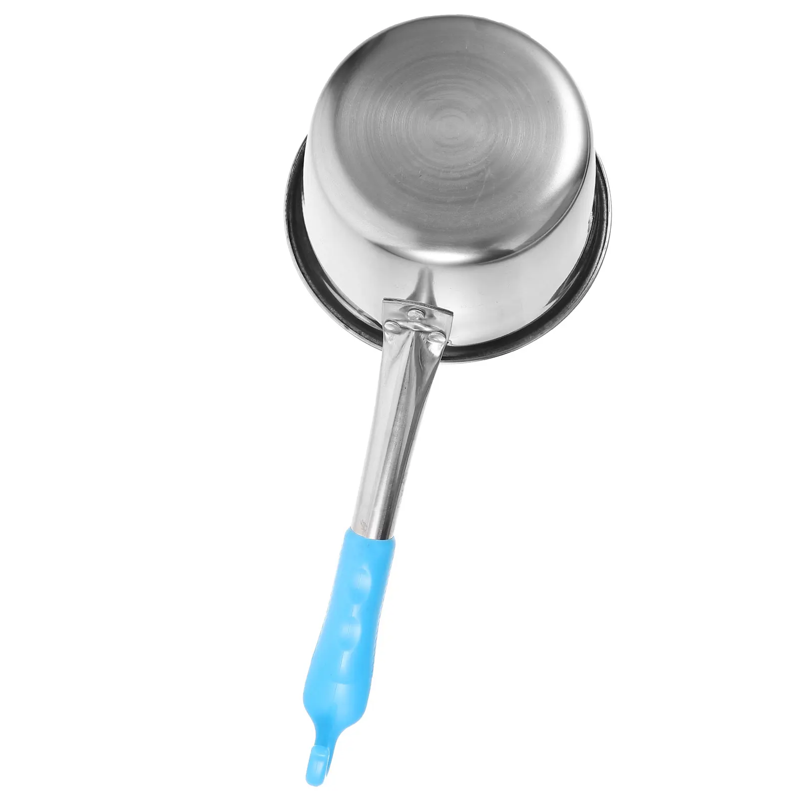 

1pcs Portable for Camping Hiking Soup Ladle 14cm Stainless Watering Spoon Steel Plastic Handle Soup Kitchen Gadgets